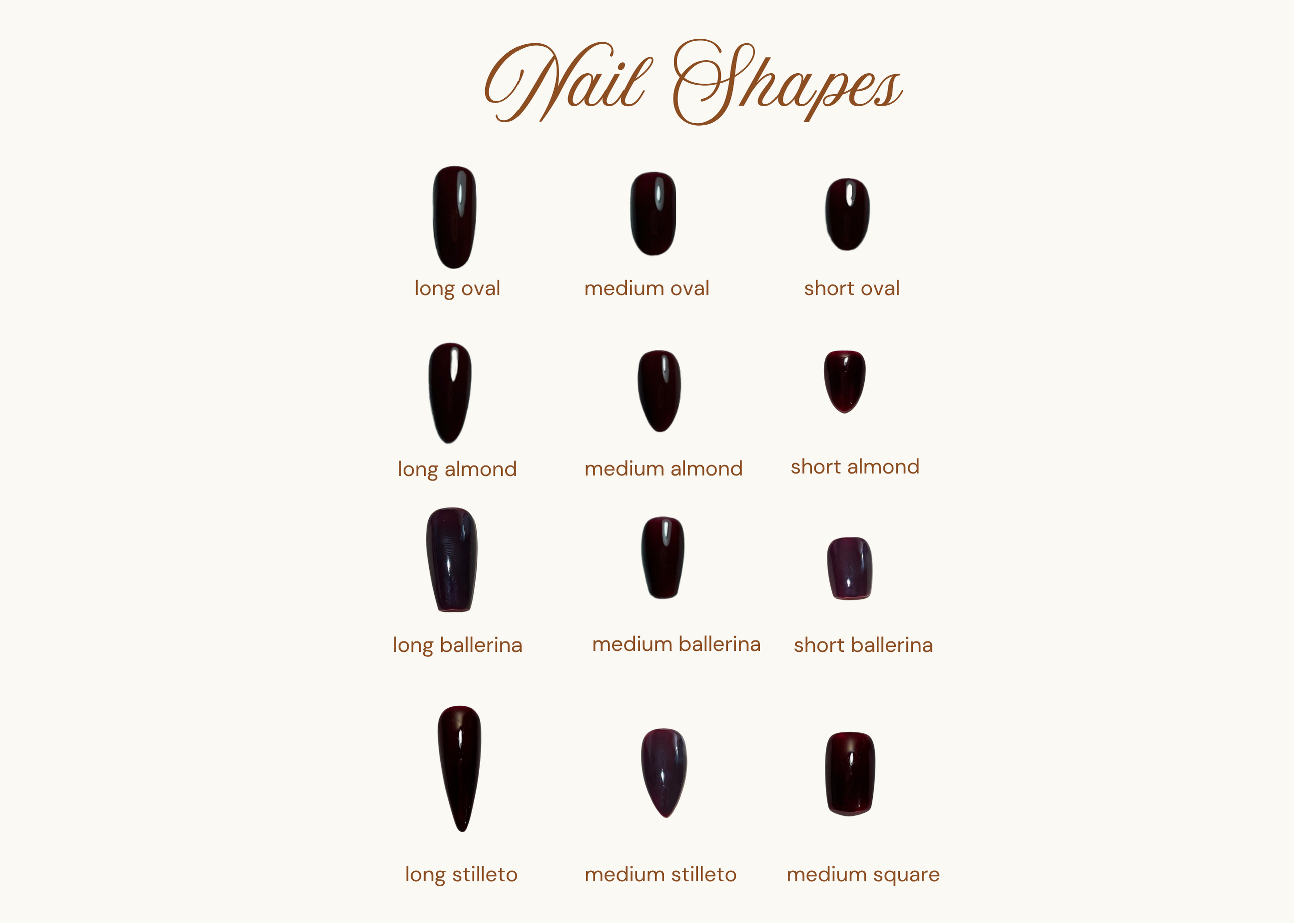 Nail Shape Chart