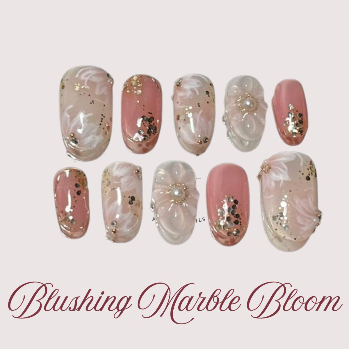 Blushing Marble Bloom