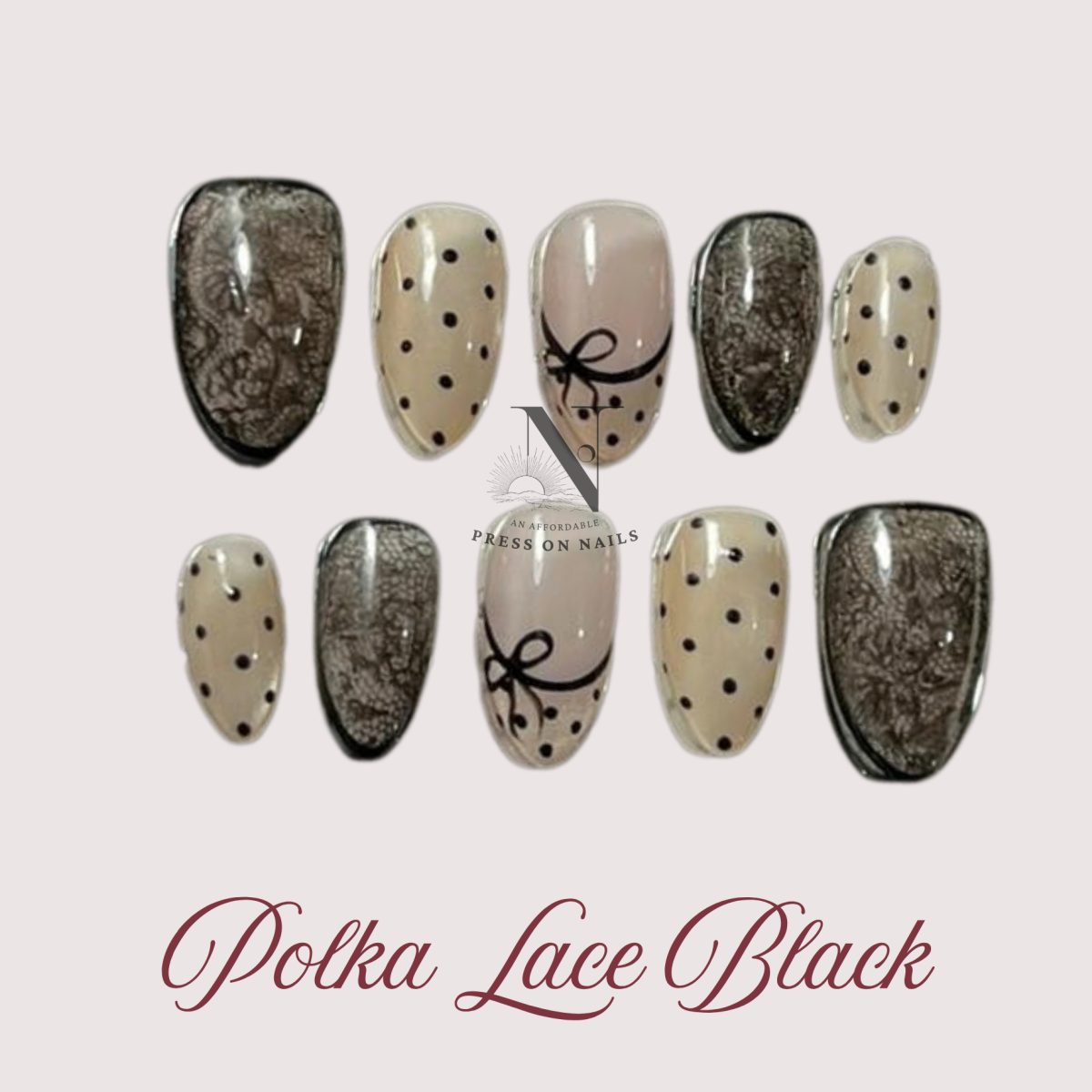 Polka Lace Black