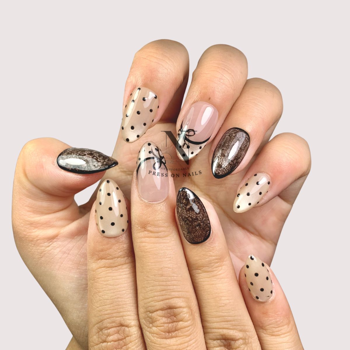 Polka Lace Black