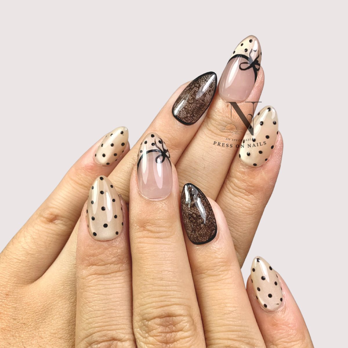 Polka Lace Black